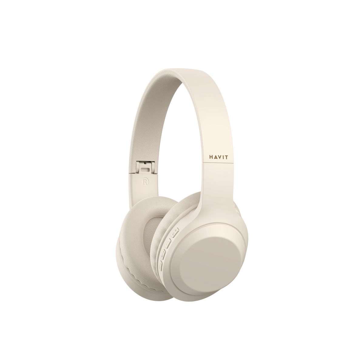 HAVIT Small Form Factor Bluetooth Wireless Headphone - H628BT (Beige) - Express Mart Kenya