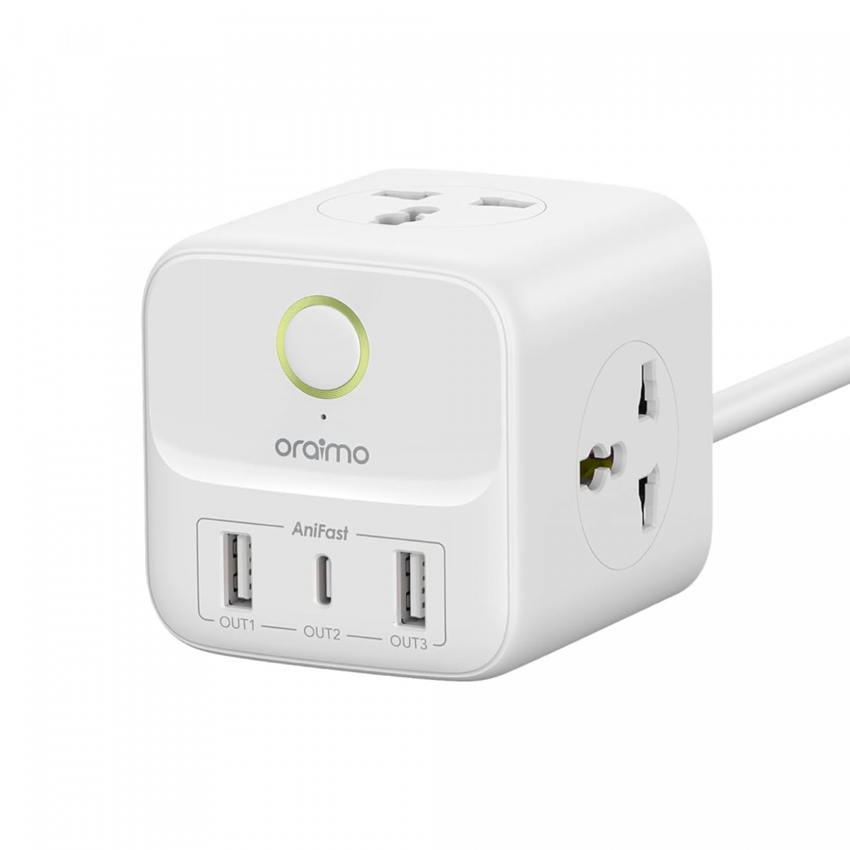 Oraimo 6-In-1 Power Expansion Cube 20W Fast Charging - Express Mart Kenya