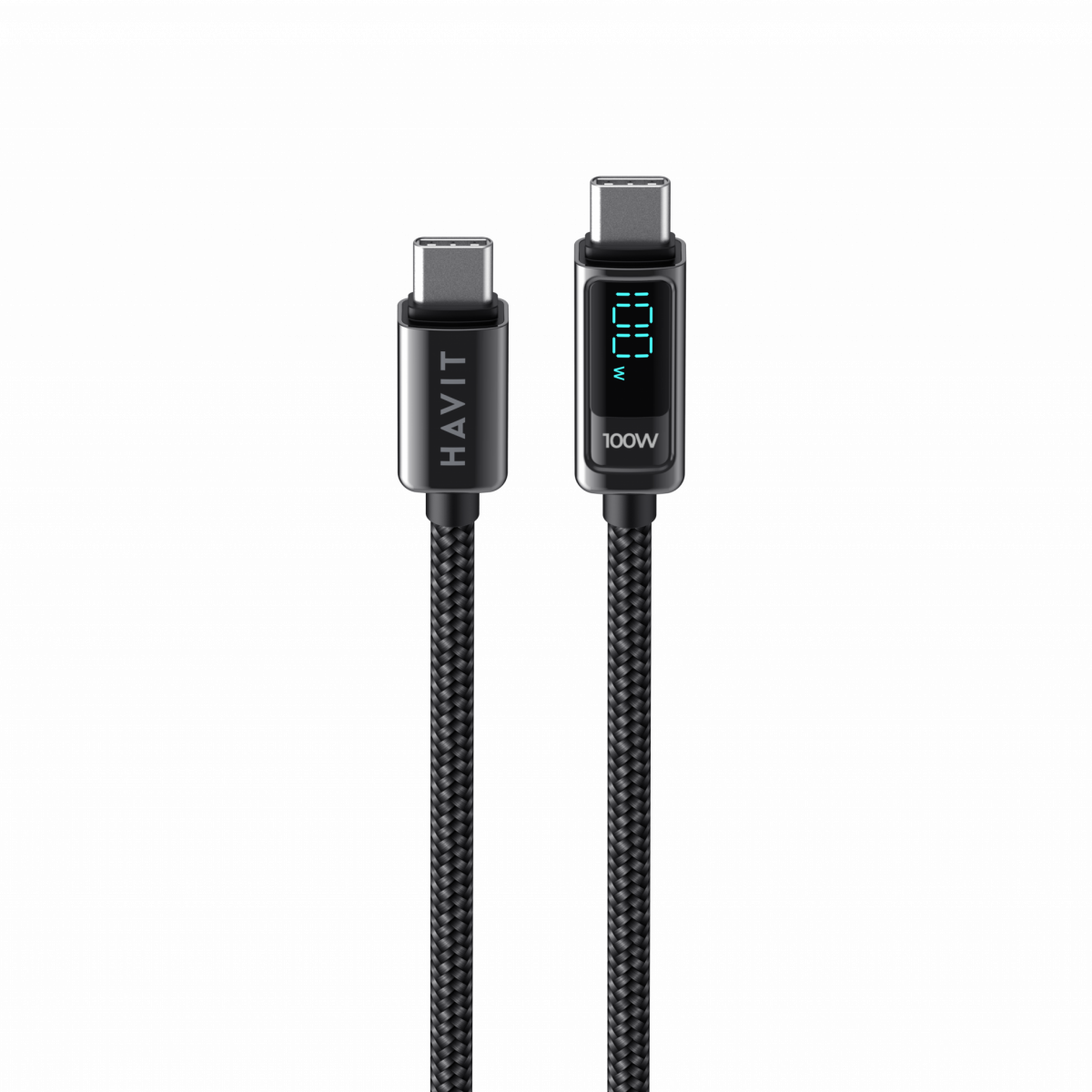 HAVIT CB6247 ProPower 100W LED Type-C to C Cable - Express Mart Kenya